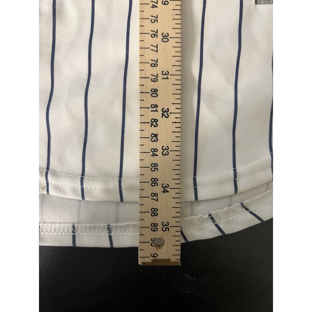 Mitchell’s & Ness New York Yankees Derek Jeter Stripped Jersey SZ 54 PLS Read - Picture 16 of 16